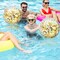 10 Pcs Inflatable Glitter Beach Balls 16 Inch Sparkly Confetti (Gold)